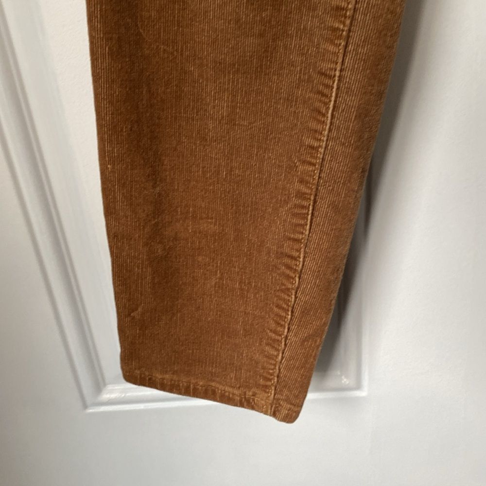Loft Gold Tone Tan Chord High Waist Skinny Pants Size 6 - Picture 5 of 9